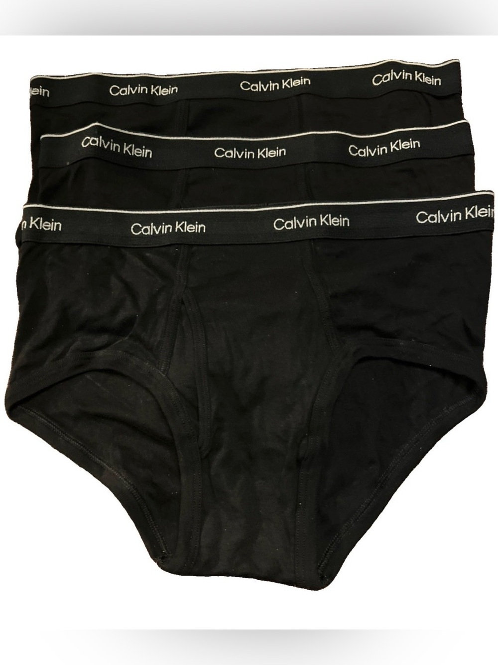 Calvin Klein  Men’s Black  Briefs Underwear Size Medium No Box